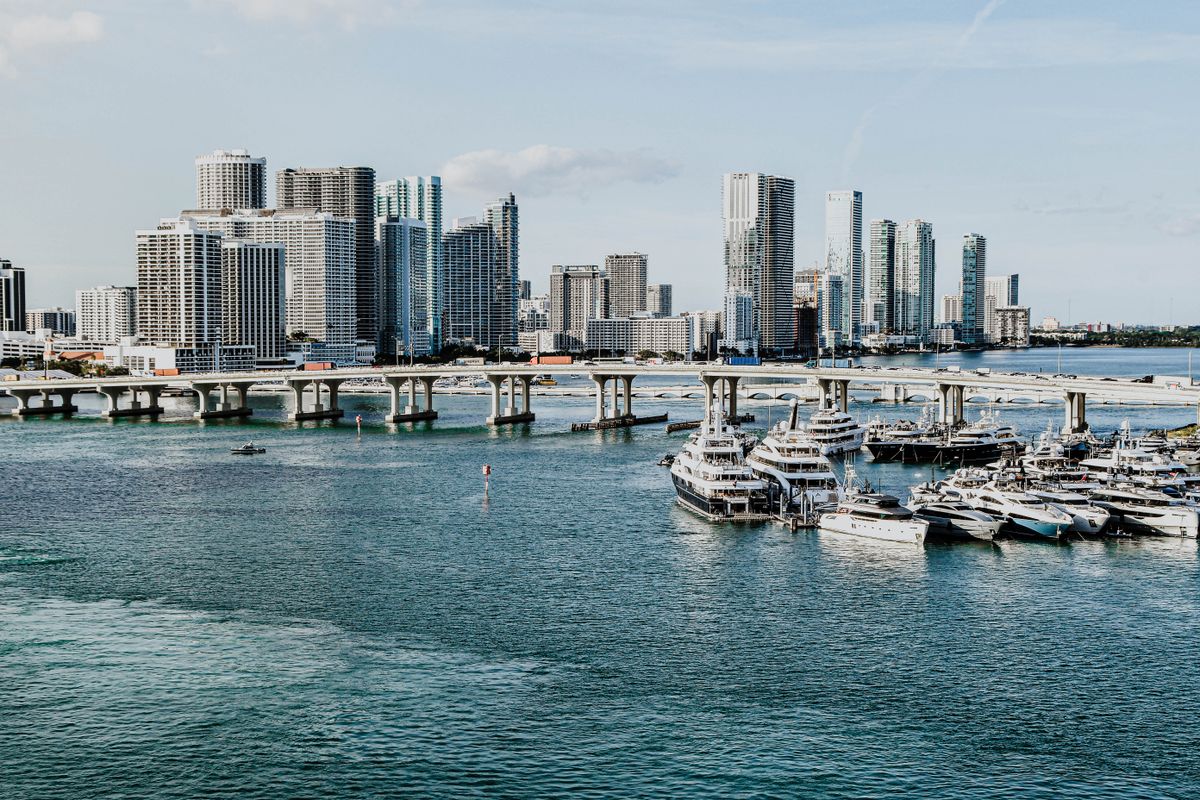 Vista del litoral de Biscayne Bay